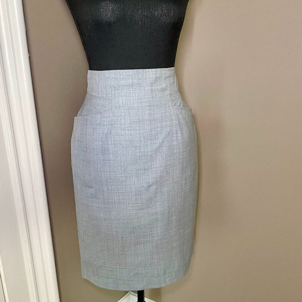 KENZO Vintage Pencil Skirt - 100% Wool